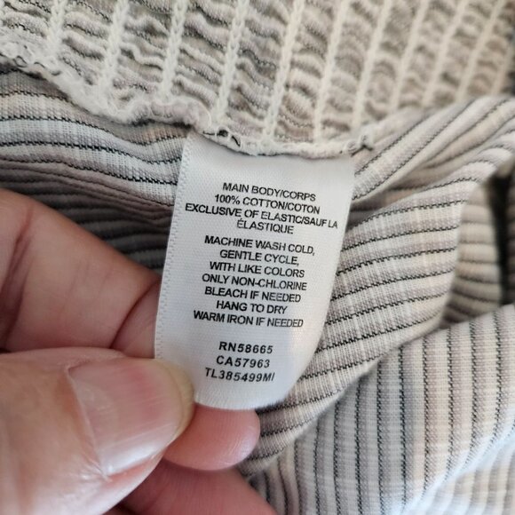 Leith Nordstrom Corset Medium Lace Up Top Grey Coquette - Picture 6 of 9